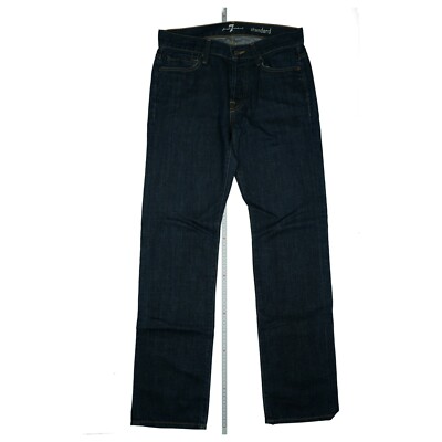 7 For All Mankind Standard Herren Jeans Hose Straight Leg W30 L34 dunkelblau TOP