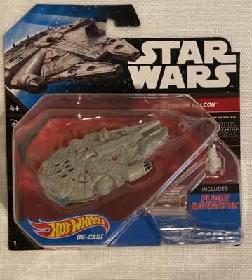 Hot Wheels Star Wars Last Jedi Millennium Falcon with Flight Stand