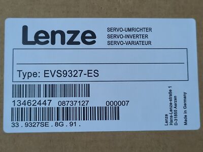 EVS9327-ES 1PCS NEW LENZE SERVO DRIVE EVS9327-ES