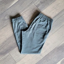 Mack Weldon Jogger Pants M Blue Green Cotton Knit Stretch Casual Lounge