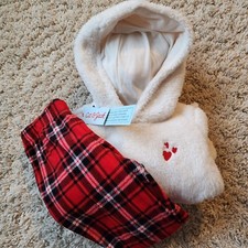 Cat Jack: "Heart" Valentine's Sleepwear Set, Size Girls M, Color White, NWT
