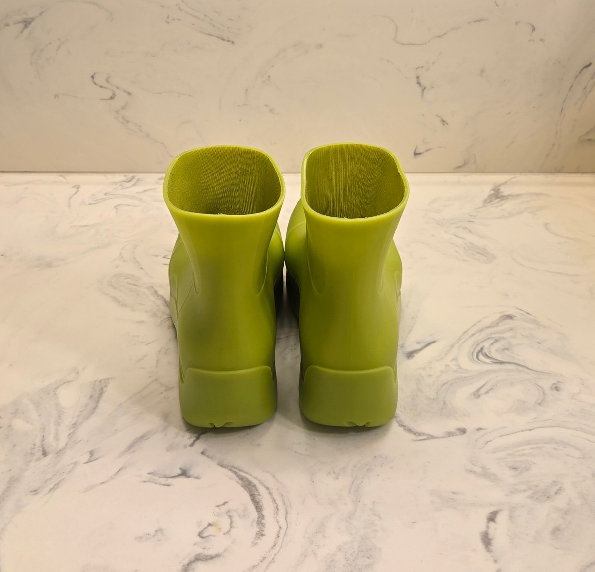 New! Bottega Veneta 'Icon' Rain Boot Kiwi Rubber Womens 5 US 35