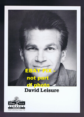 DAVID LEISURE EMPTY NEST 5X7 DISNEY MGM STUDIOS b&w PHOTO 1989 NM
