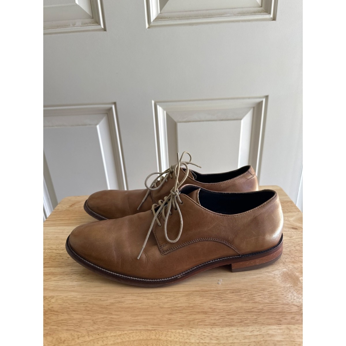 Cole Haan Grand Camben Oxfords Tan Leather Lace Up Shoes Size 10.5 Cole Haan Modern Essentials Leather Cap Toe Oxfords, Cognac  main image 4