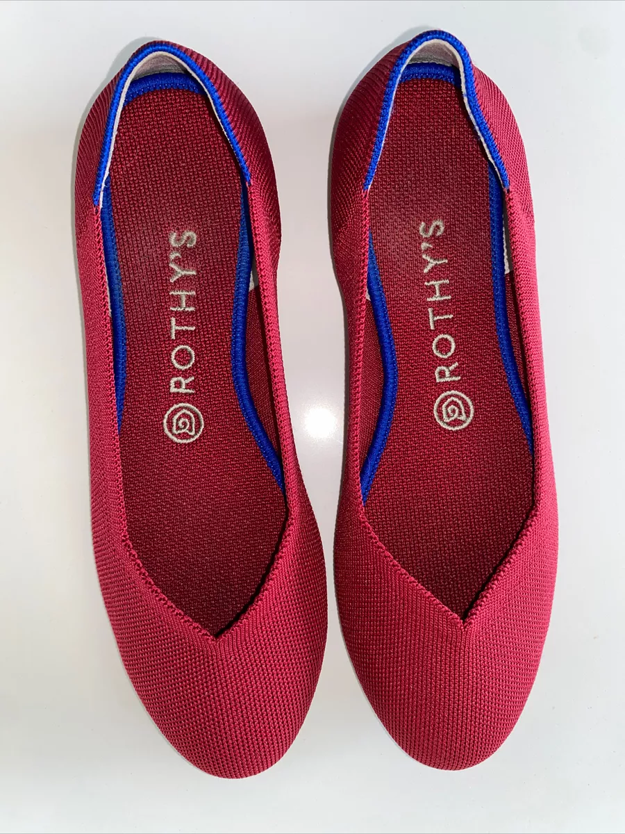 ROTHYS Scooter Red The Flats Comfort Ballet Shoes Round Toe Women s Size 8.5