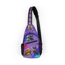 Turtle and Piggie Friends Chest Bag, Animal Lover Crossbody Purse, Kids Shoulder