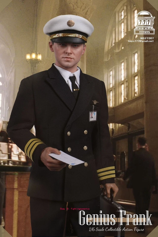 Figura de acción juguete 777TOYS FT007 1/6 Atrápame si puedes pilotar Frank Leonardo 12" Foto 4 de 4