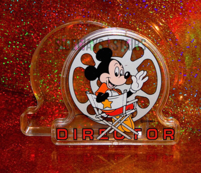 MICKEY MOUSE DIRECTOR CONTAINER W/ LID rare vintage Disney change dish case 90s