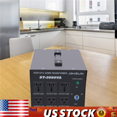 3KW Step Up/Down Transformer Regulator/Stabilizer 110V-220V 220V-110V Voltage