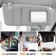 Gray Right Passenger Side Sun Visor For 2007-2011 Toyota Camry With Sunroof New