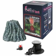 imagitarium bubbling led volcano aquarium ornament