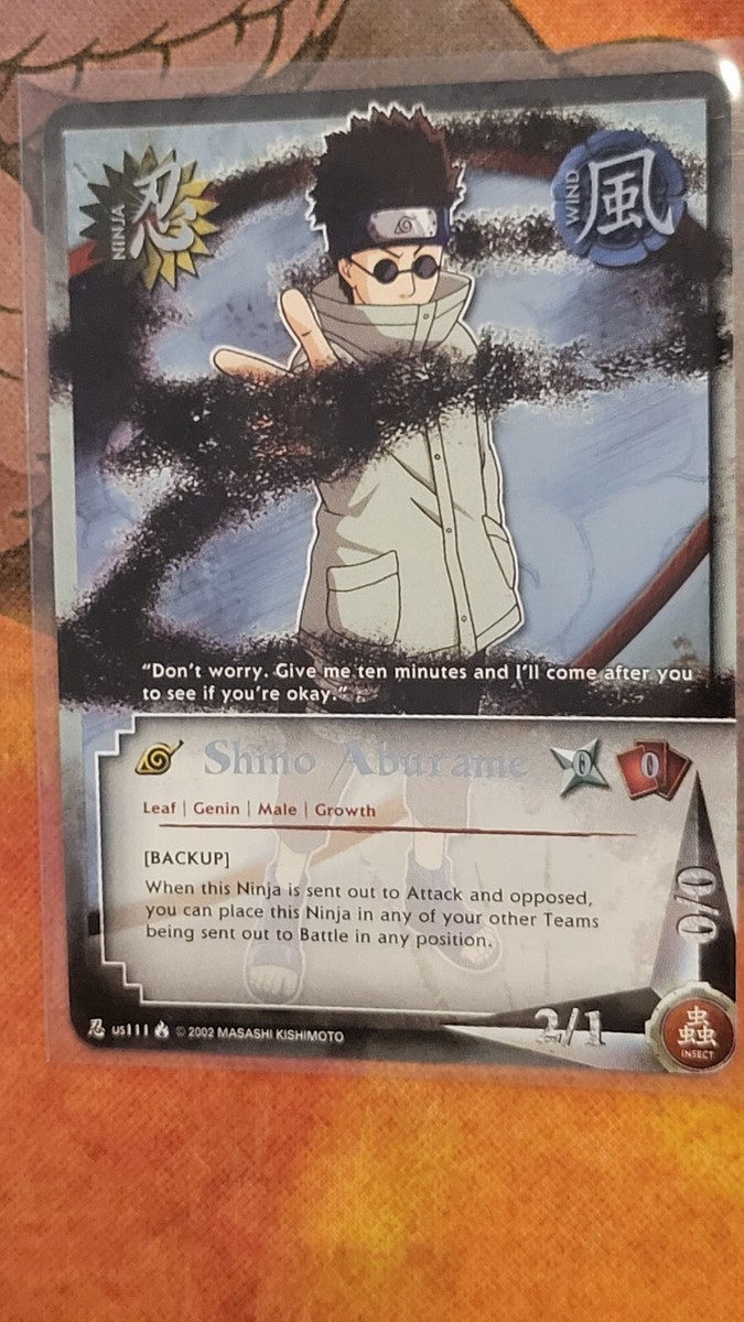 Naruto CCG Shino Aburame us111 Promo Foil [Backup] NM - M | eBay