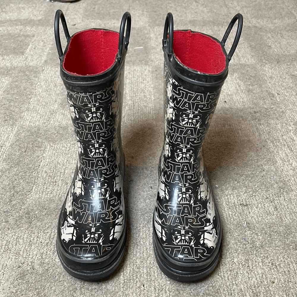 Star Wars Darth Vader Rain Boots Size 13 eBay