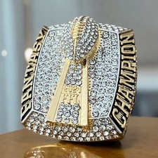 Premium MASSIVE 2024 HUGE Fantasy Football CHAMPIONSHIP RING Silver Gold
