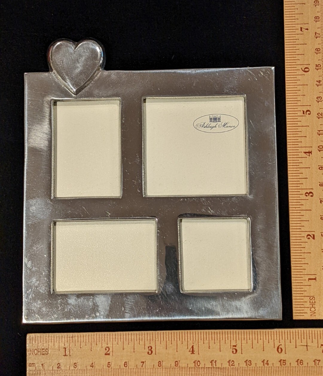 Ashleigh Manor 6 x 6 Silver Metal Heart / Love Collage Frame eBay