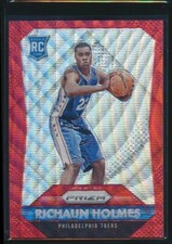 2015-2016 Panini Prizm Richaun Holmes Rookie RC #323 Red Wave Prizms /350 Kings