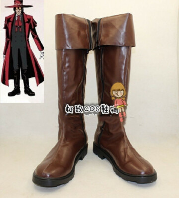 Hellsing Alucard Cosplay Costume Vampire Hunter Boots Boot Shoes Shoe