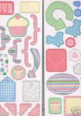 Docrafts 31 Spanplattenformen Sweet Nothings Cupcake Liebe Pfeile Cup Cakes Herzen