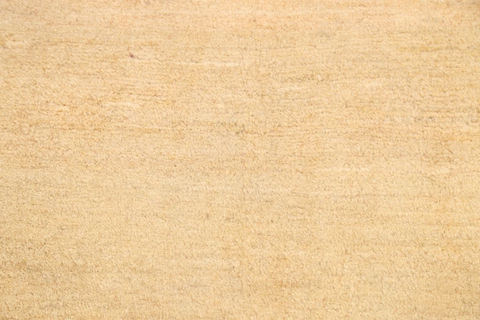 IVORY Solid Contemporary Gabbeh Area Rug Hand-knotted Oriental Carpet 2x2 Square - Image 3 of 4