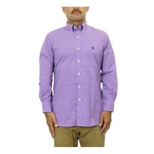 Polo Ralph Lauren Long Sleeve Sized 'Easy Care' Dress Shirt - Check Purple