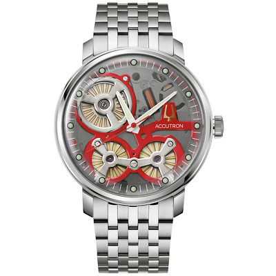 Bulova Accutron Spaceview 2020 Electrostatic Movement-Red Bar-only 60 pcs made