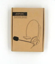 AGPTEK® Hands-Free Call Center Noise Cancelling Corded Monaural Headset