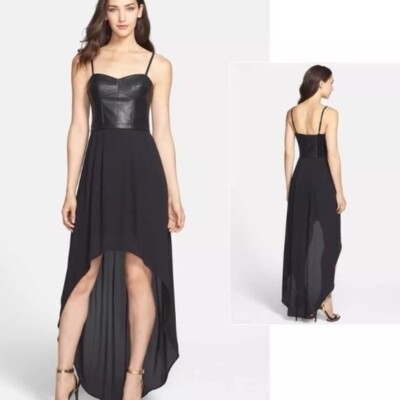 Bcbg mazxria leandra high-low faux leather dress womens size M | eBay Bcbg mazxria leandra high-low faux leather dress womens size M | eBay