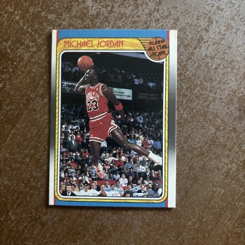 1988-89 Fleer Michael Jordan Fleer All Star Team #120 Bulls GOAT Sharp Corners🔥