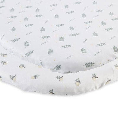 Chicco Baby Umarmung Kinderbett Bambus Bettwäsche (2er Pack), Standart, Greenery