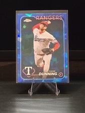 2024 Topps Chrome Sapphire Edition #348 DANE DUNNING Texas Rangers