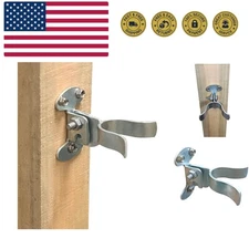 1-3/8" Flat Back Wall Mount Fork Gate Latch - Gate Latch Hardware with Screws...