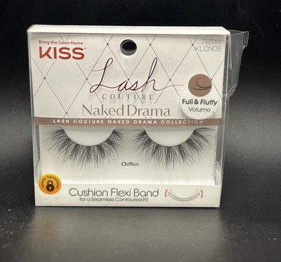 KISS Lash Couture Naked Drama Collection, Full & Fluffy Volume Chiffon Eyelashes