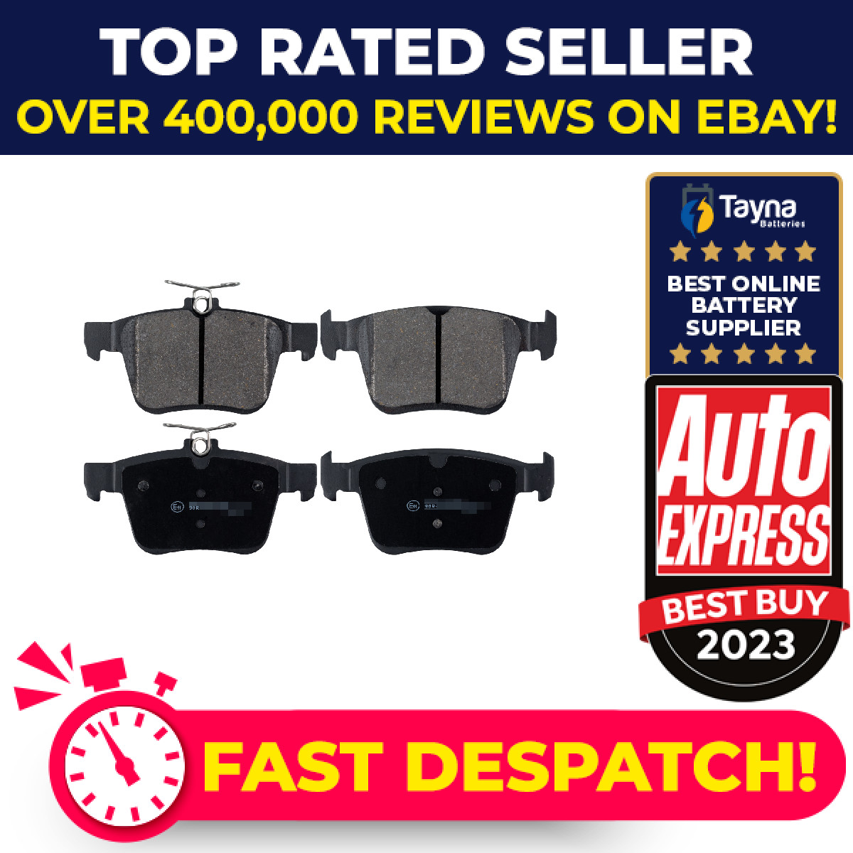 Brake Pads Set fits VW GOLF Mk7, Mk7 GTI Rear 2012 on JZW698451AA 3QF698451 Febi