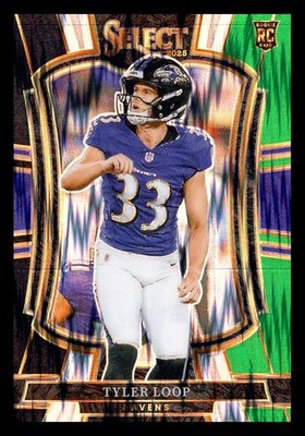 2025 Panini Select #161 Tyler Loop Black and Green Prizm Shock
