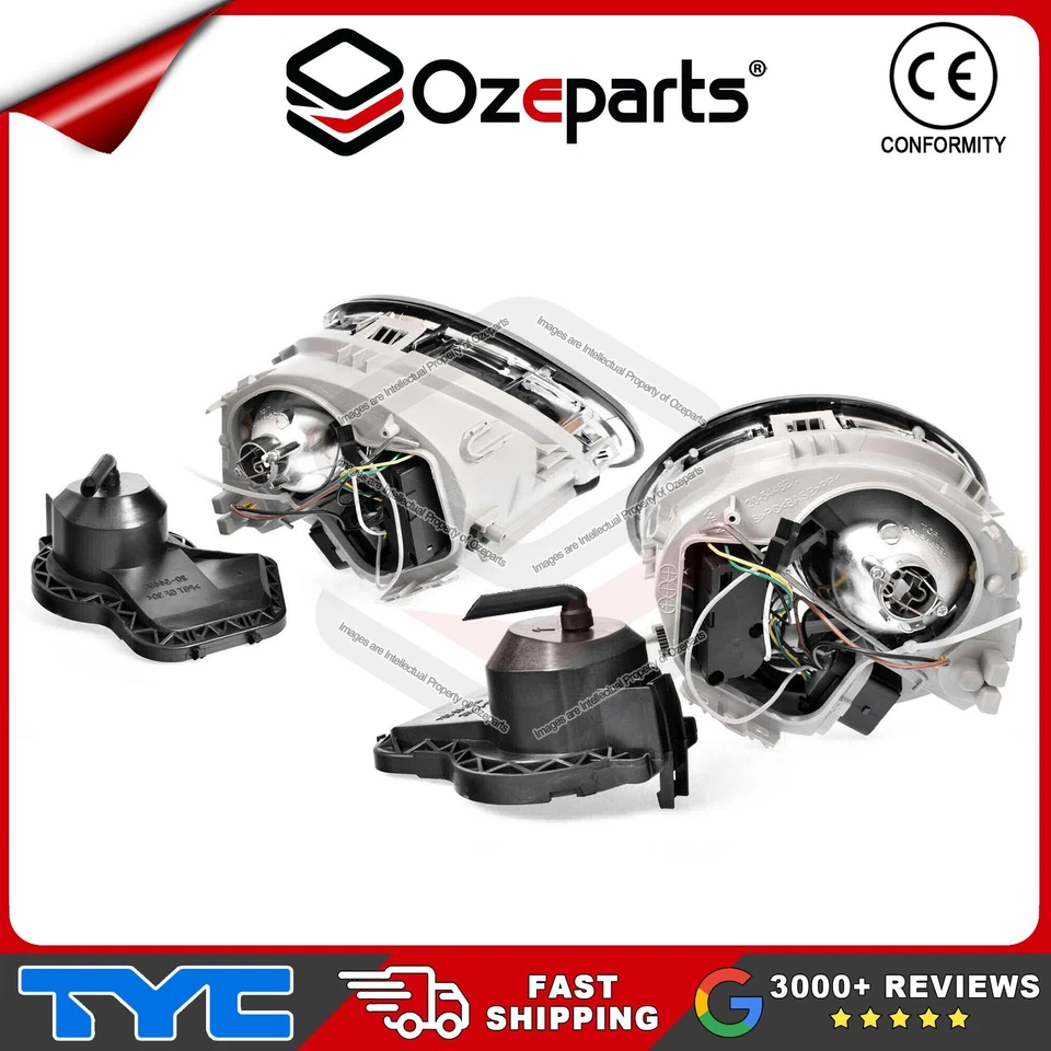 Set Pair LH+RH Head Light Front Lamp For VW Volkswagen Beetle 1999~2005 - Image 3 of 4