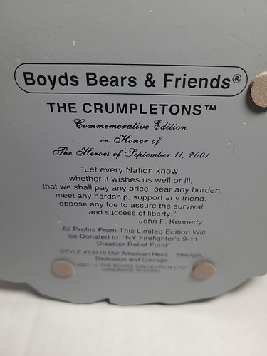 Crumpleton BOYDS BEARS Crumpleton