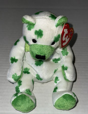 Ty Beanie Baby - Clover The Plush Bear Retired B.D. 03/17/2001 No Style #
