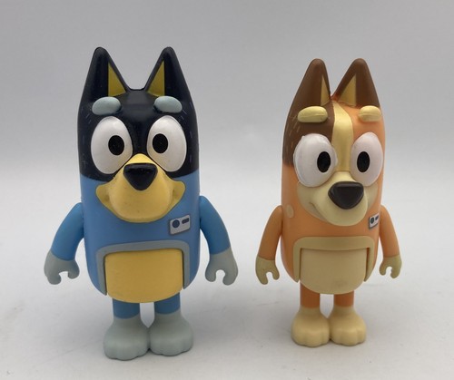 Bluey Family & Friends Actionfigur CHILLI & BANDIT Eltern Lebensmittelzentrum Etikett - Bild 1 von 3