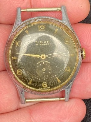 vintage watch sibon 15 rubis for parts