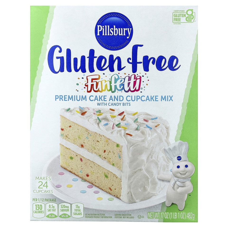 Funfetti® Premium Cake and Cupcake Mix with Candy Bits, Gluten Free, 1 lb 1 oz