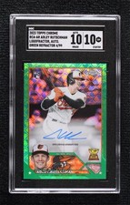 2023 Chrome Logofractor Edition Green Refractor 4/99 Adley Rutschman Auto g2u