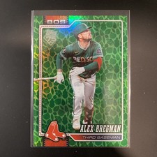 2026 Topps Series 1 ALEX BREGMAN #135  Green Easter Foil - Red Sox Mint