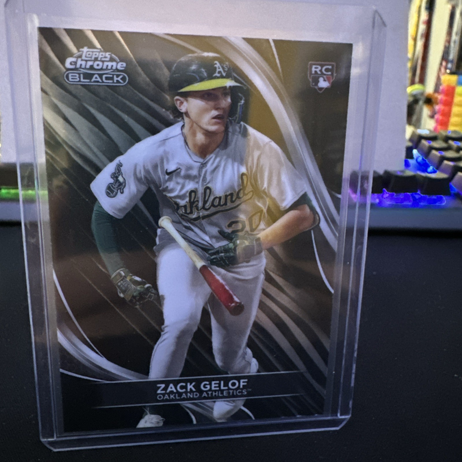 2024 Topps Chrome Black 40 Zack Gelof rookie card RC Oakland Athletics RC
