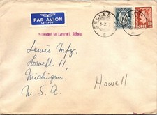 GOLDPATH: Norway cover 1955 to USA airmail CV925_P14