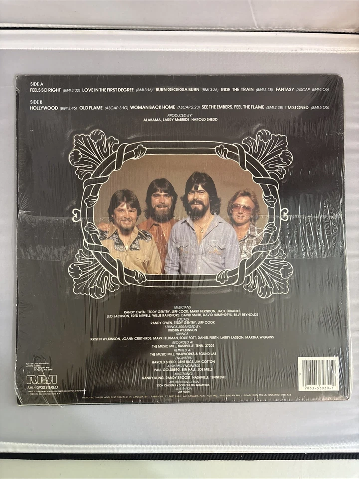 ALABAMA - Self Titled - RCA Records AHL1-3930 Stereo GOOD PLUS - Vinyl LP 1981 - Image 2 of 4