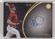 2016 Topps The Mint Franchise Auto Purple /50 Cole Hamels #FA-CH Auto