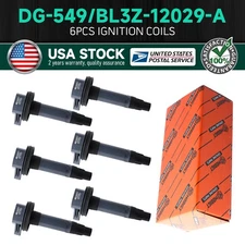 6PCS DG549 Engine Ignition Coil Direct For Ford Lincoln Ecoboost For Motorcraft