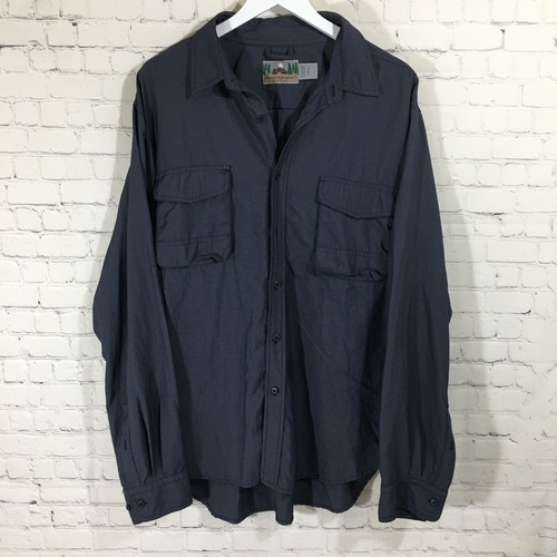 EMS Hemd Herren XL Blau Pinnacle Performance Outdoor Langarm Nylon Knopfleiste - Bild 1 von 11