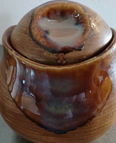Decorative ceramic brown canister - Imagen 11 de 12