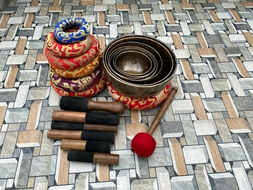 8"-12" Full Moon singing bowl set-set of 7 Full moon singing bowl-Chakra Healing - Picture 4 of 6